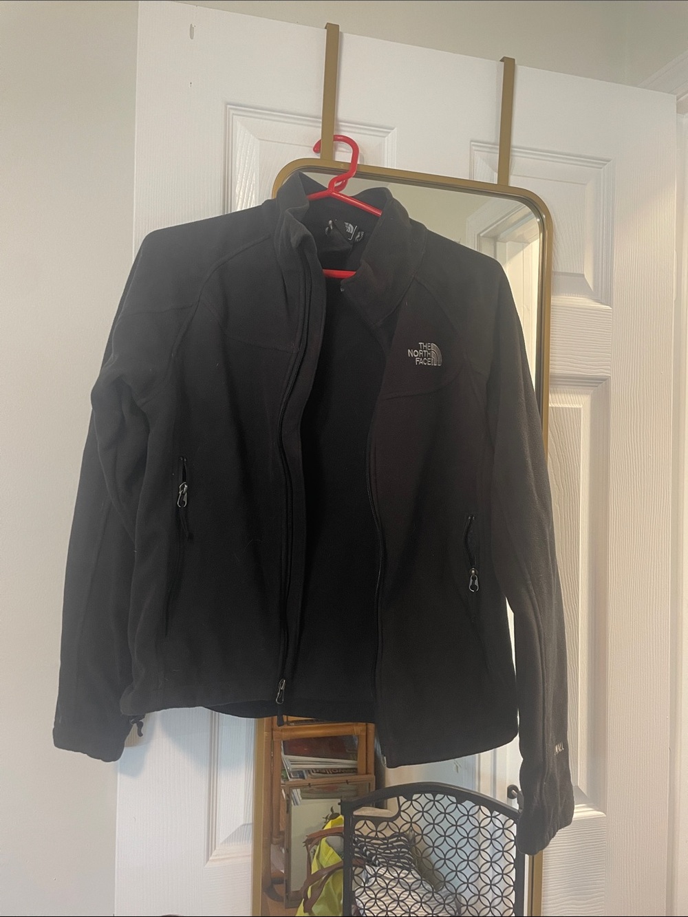 The North Face Black Women's Softshell Fleece Zip Up Jacket
